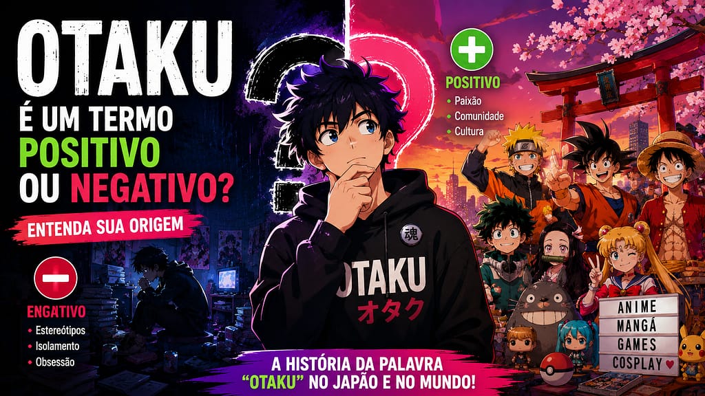 Otaku é um termo positivo ou negativo? Descubra a origem da palavra, como seu significado mudou no Japão e por que ela ganhou outro sentido no Ocidente.