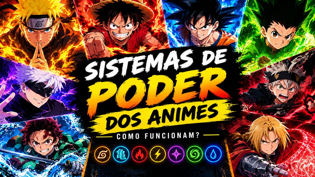 Descubra como funcionam os sistemas de poder dos animes, suas regras, tipos, limitações e por que tornam as batalhas tão fascinantes.