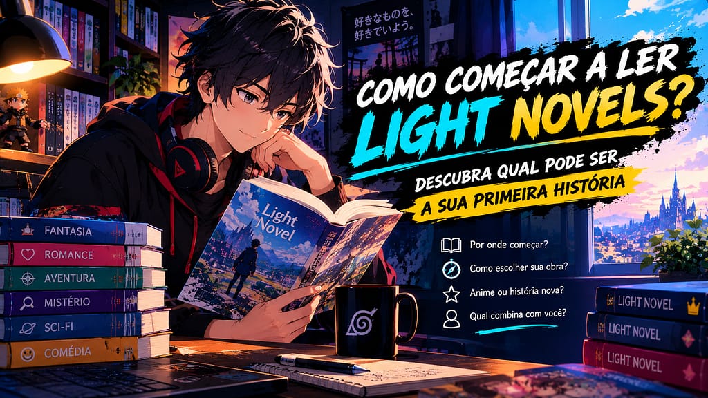 Quer começar a ler Light Novels? Descubra como escolher sua primeira história, por onde começar e qual tipo de obra combina com seu perfil