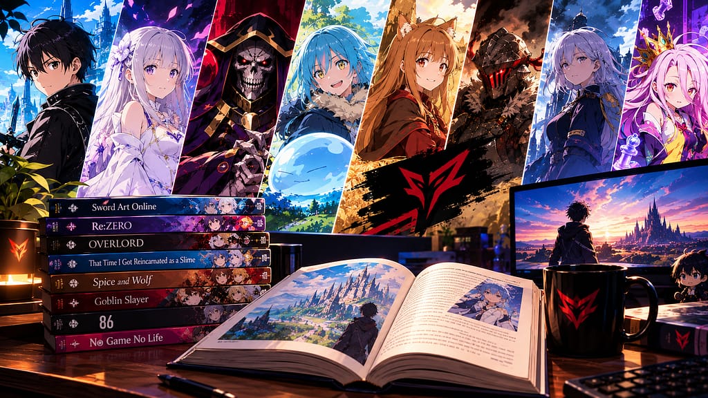Conheça Light Novels que ganharam anime, descubra suas histórias, gêneros e o que torna cada obra uma oportunidade de explorar o universo