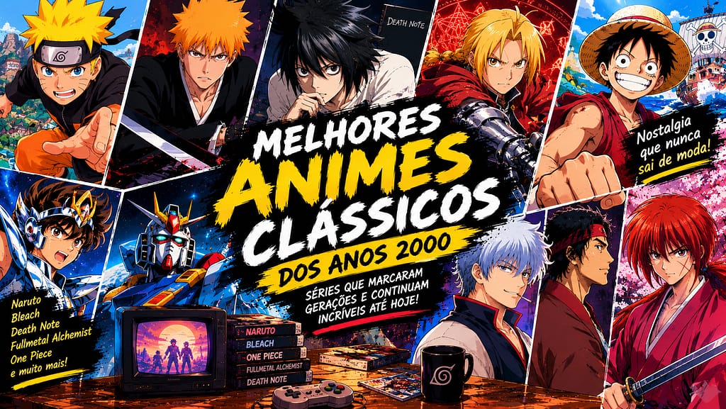 Conheça os melhores animes clássicos dos anos 80 e descubra obras como Dragon Ball, Cavaleiros do Zodíaco, Akira, Nausicaä e Macross.